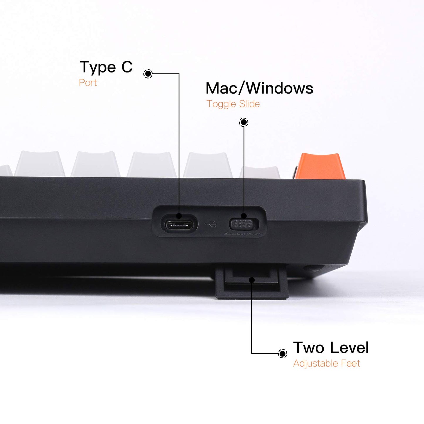 Keychron C2 Full Size Wired Mechanical Keyboard for Mac, Hot-swappable, Gateron G Pro Brown Switch, RGB Backlight, 104 Keys ABS keycaps Gaming