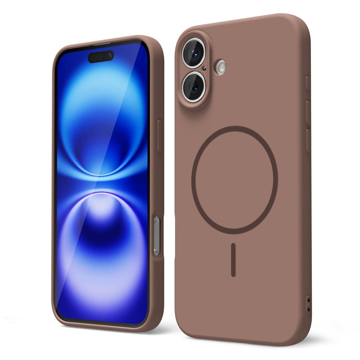 oakxco for iPhone 16 Case Silicone Mag Safe, Magnetic Slim Thin Phone Case Compatible with Magsafe, Women Girls Cute Girly Aesthetic Soft Rubber Gel