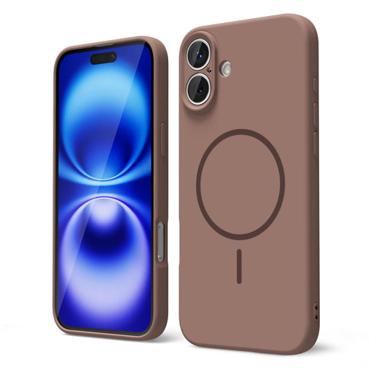 oakxco for iPhone 16 Case Silicone Mag Safe, Magnetic Slim Thin Phone Case Compatible with Magsafe, Women Girls Cute Girly Aesthetic Soft Rubber Gel
