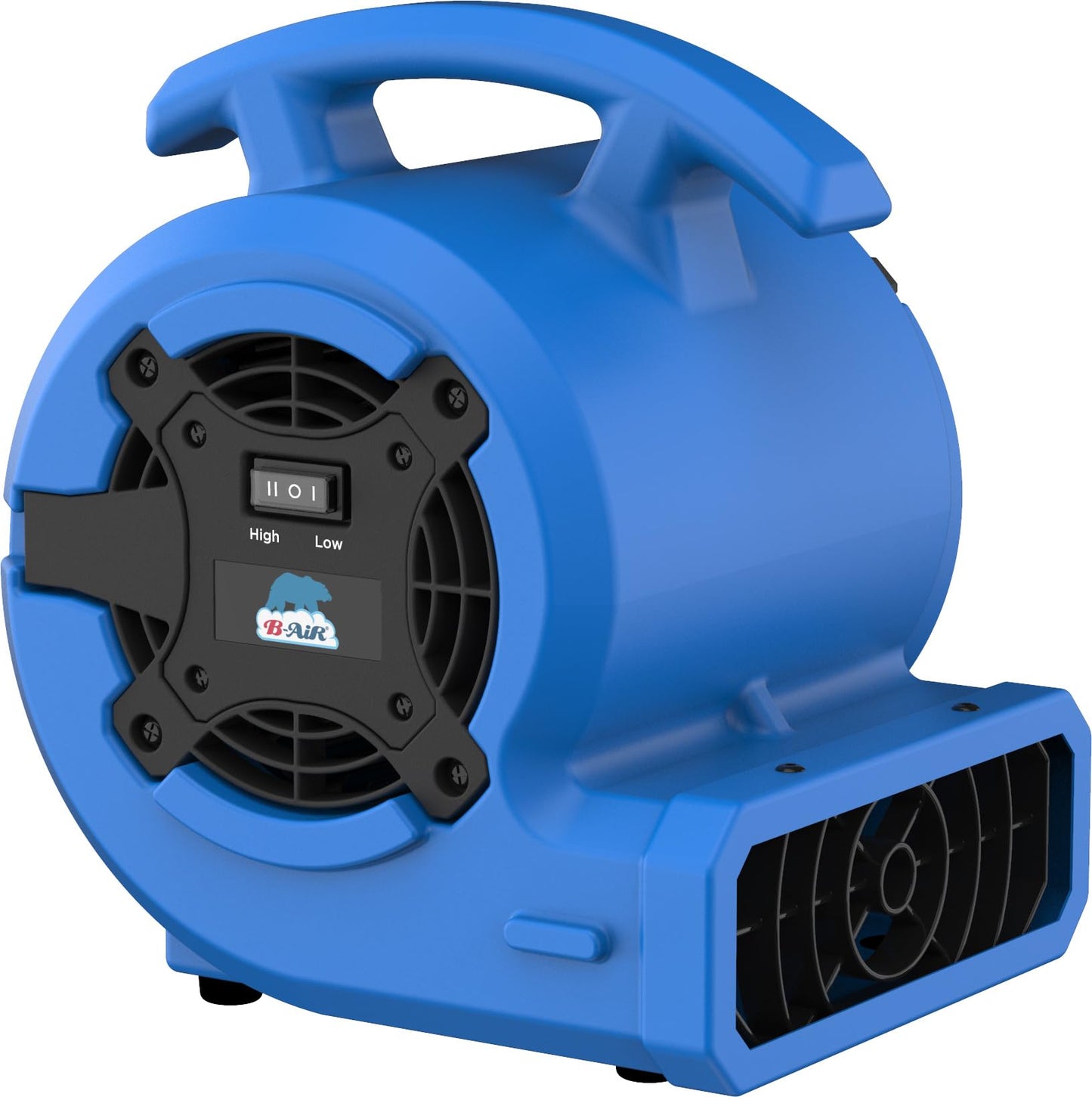 B-Air VP Series 1/8 HP Air Mover Commercial Floor Fan, 2 Speeds, 3 Drying Angles, 1.3 Amp Draw, for Water Damage Restoration, Carpet Drying, Air