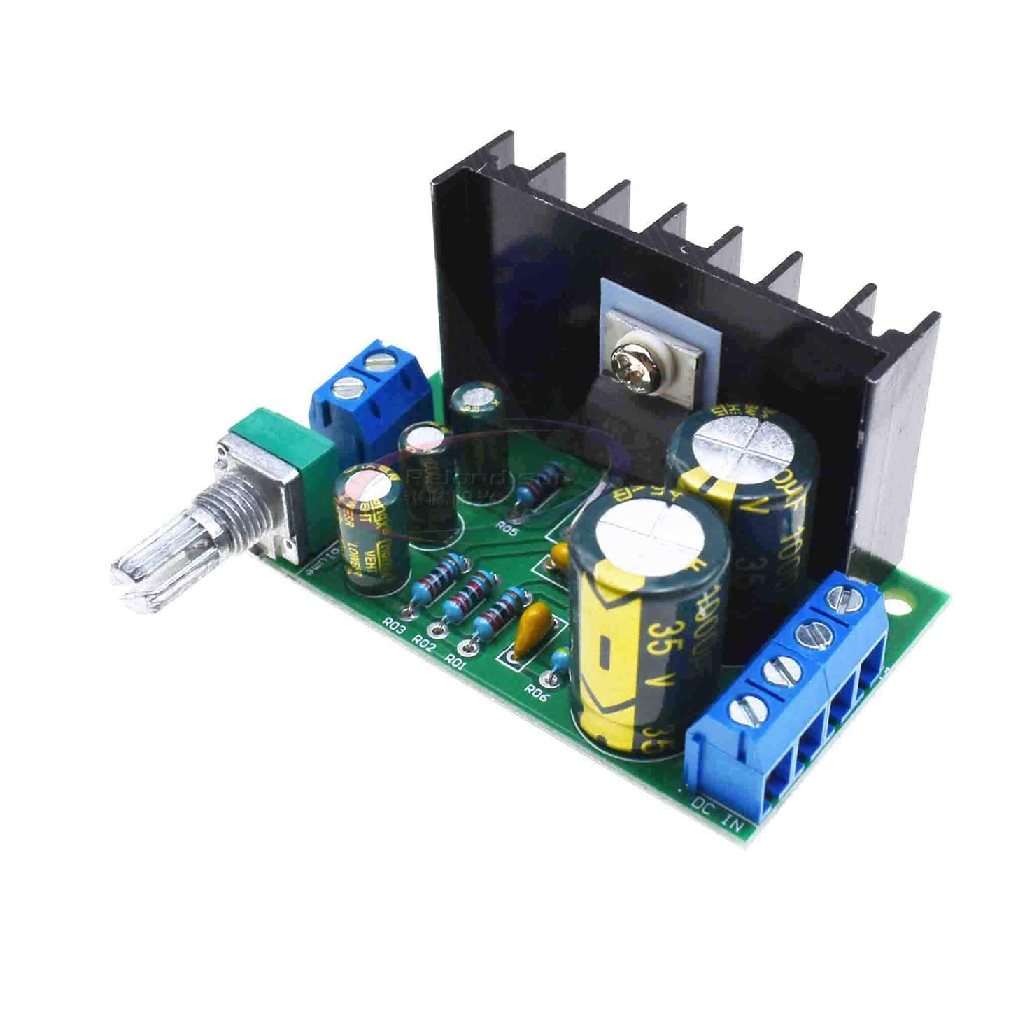 Reland Sung TDA2050 DC 12-24V 10-30W Mono Audio Amplifier Board Module Single Power Supply Volume Adjustable 60*35*40mm