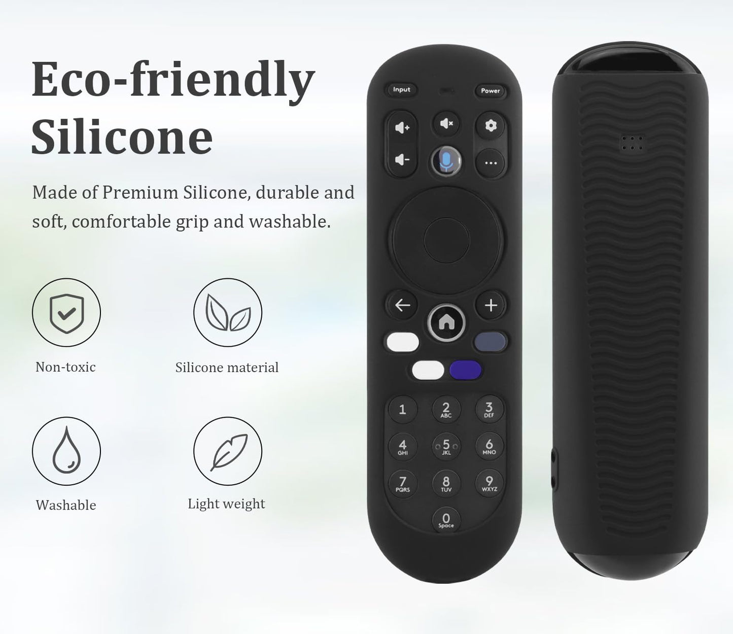 JCMOYUTY for Xumo Remote Cover Black Sleeve