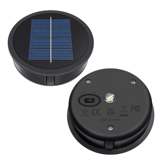 AA 600mAh Solar Lights Replacement Top Parts, Solar Panel for Outdoor Garden Lanterns or DIY Solar Lantern Warm White LED (1Pack)