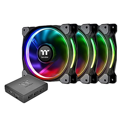 Thermaltake Riing Plus 14 RGB Tt Premium Edition 140mm Software Enabled Case/Radiator Fan -Triple Pack- CL-F056-PL14SW-A