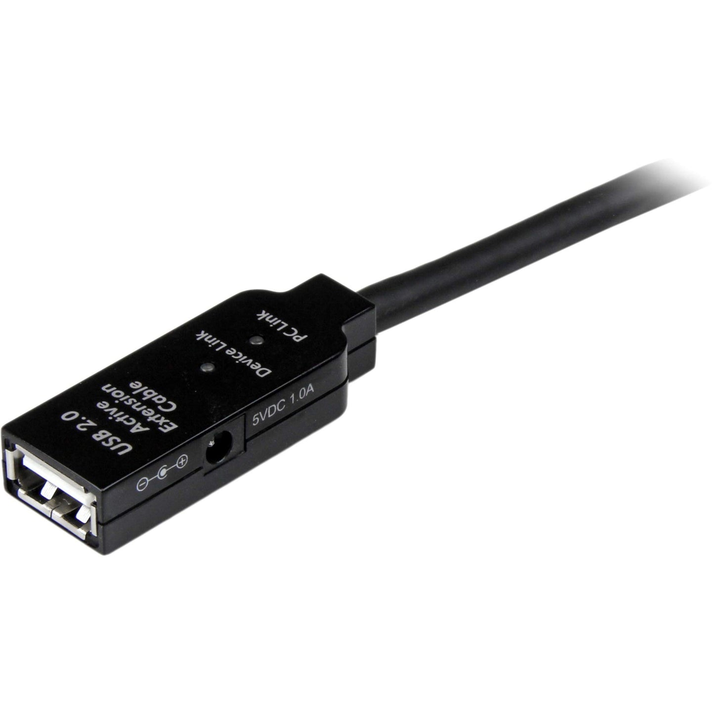 StarTech.com 5m USB 2.0 Active Extension Cable M/F - 5 meter USB A Male to USB A Female USB 2.0 Repeater / Extender Cable - Black - 15ft, TAA