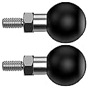 YIMINGYINUO 1 inch Ball Adapter with 1/4"-20 Threaded Post Compatible with RAM Mounts B Size Double Socket Arms for Action Cameras, Camcorder, Bike