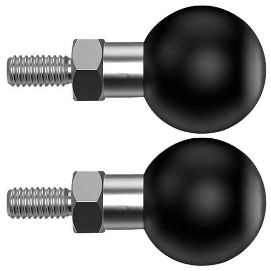 YIMINGYINUO 1 inch Ball Adapter with 1/4"-20 Threaded Post Compatible with RAM Mounts B Size Double Socket Arms for Action Cameras, Camcorder, Bike