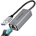 USB a to ethernet Adapter,USB gigabit 1000Mbps Plug and Play with USB 3.0, Driver Free, RJ45 LAN Network Dongle Compatible with Nintendo Switch