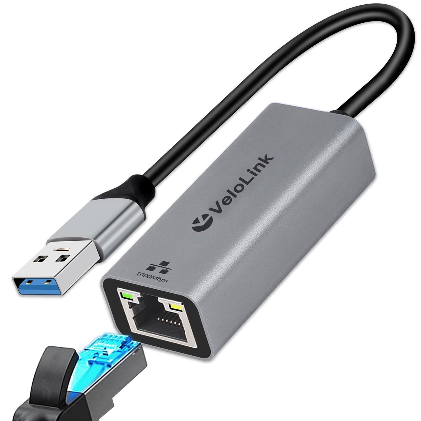 USB a to ethernet Adapter,USB gigabit 1000Mbps Plug and Play with USB 3.0, Driver Free, RJ45 LAN Network Dongle Compatible with Nintendo Switch