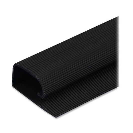 CordAway Channel, Non-Locking, 2-3/8" J Style, 1-1/8" x 48", Self-adhesive, Black, 1/Pack (00205)