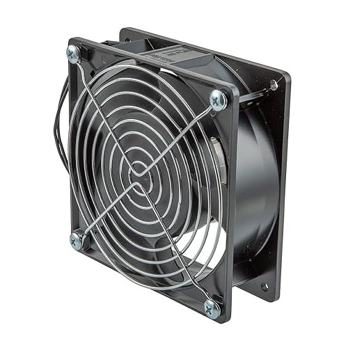 NavePoint 19 Inch Rack Mount AC Fan, Quiet 120mm Server Rack Fan, 4.7 Inch Length, Black