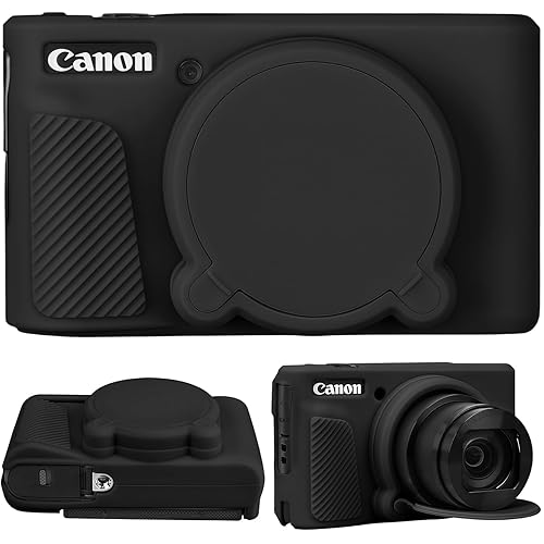 SZHSYJY Camera Case for Canon PowerShot SX740/ SX730 Digital Camera,Soft Silicone Protective Bag Removable Lens Cover,Anti-Scratch Slim Fit