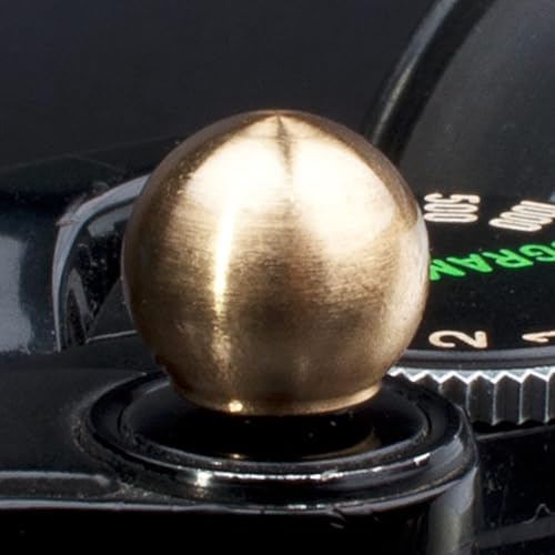 Upscale Delicate Ball Shape Camera Soft Shutter Button, Copper Soft Shutter Release Button 2PCS Golden