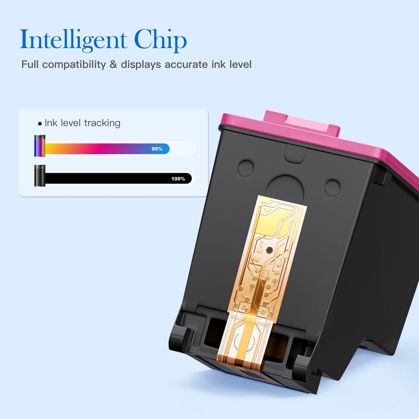 Valuetoner Remanufactured Ink Cartridges Replacement for HP 56 & 57 C9321BN C6656AN C6657AN for Deskjet 5550 5650 5150, Photosmart 7350 7260 7450 7550