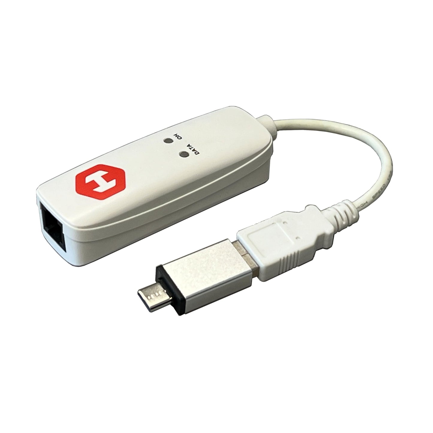 HIRO H50363 V92 56K EXTERNAL DUAL INTERFACE USB USB-C TYPE-C TYPE C DATA FAX DIAL-UP INTERNET MODEM SINGLE PORT TRULY PLUG N PLAY DRIVERLESS