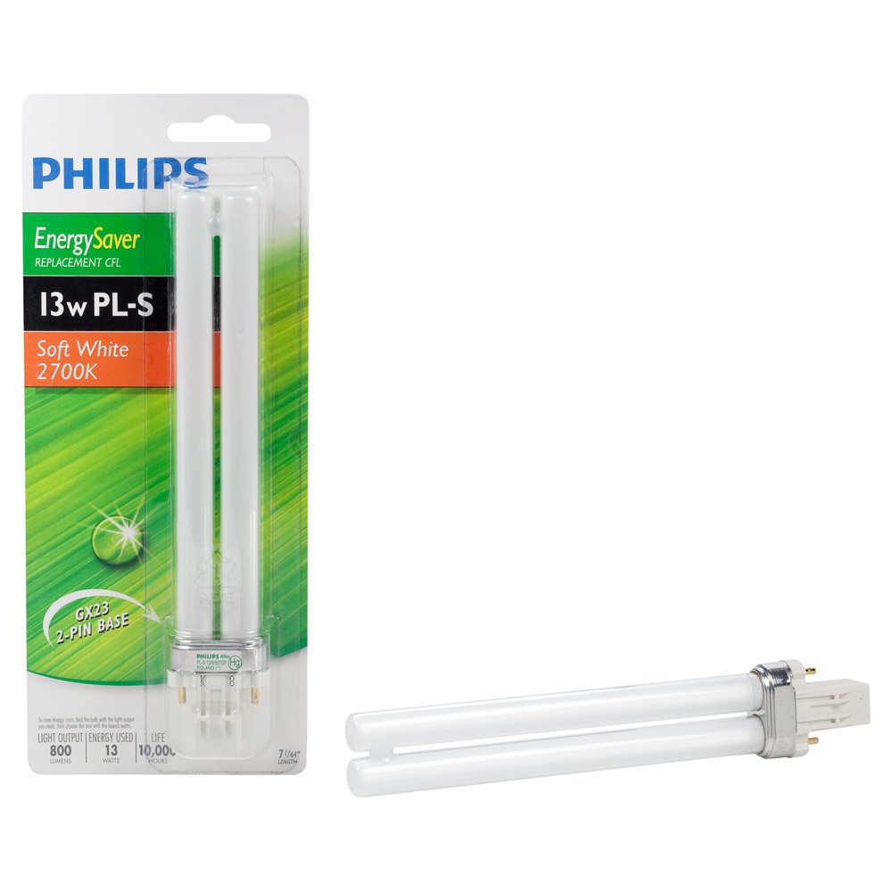Philips 230102 Energy Saver PL-S 13-Watt Compact Fluorescent Light Bulb