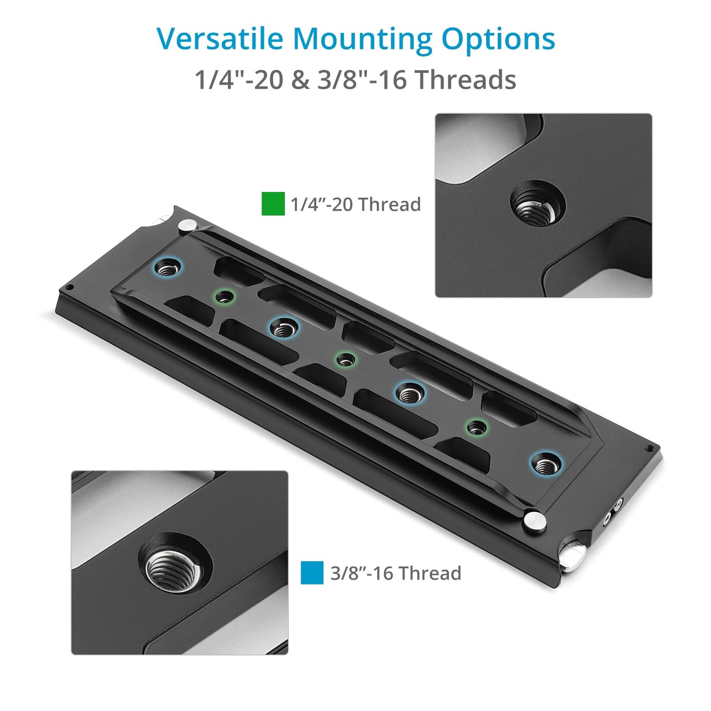 PROAIM 12" Dovetail Tripod Plate V1 Compatible with ARRI Standard Quick-Release Baseplates. Heavy-Duty Support for Professional Camera Setups.