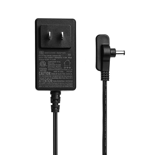 12V 3A Charger AC Adapter for Shark FlexBreeze 2-in-1 Fan FA200 FA202 FA222 FA225 FA302 UH205 GQ36-120300-AUO