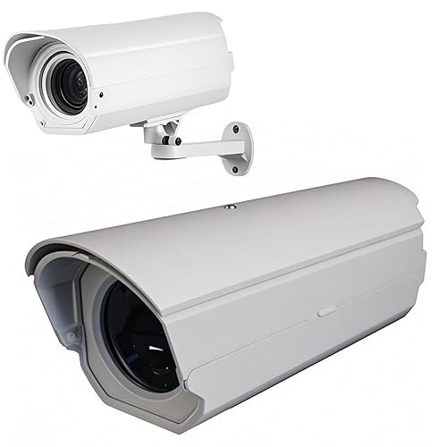 Coolotic CCTV Security Housing Indoor Outdoor Camera Box Weatherproof Junction Box Shell for CCTV Heavy Duty Surveillance Camera Wall Mounting Bracket