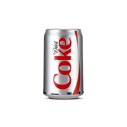 Gabba Goods Diet Coke Can Shape Bluetooth Speaker, Portable Wireless Speaker with Bluetooth 5.0, AUX, USB Slot & TF Slot | Loud Bass Sound | Compact
