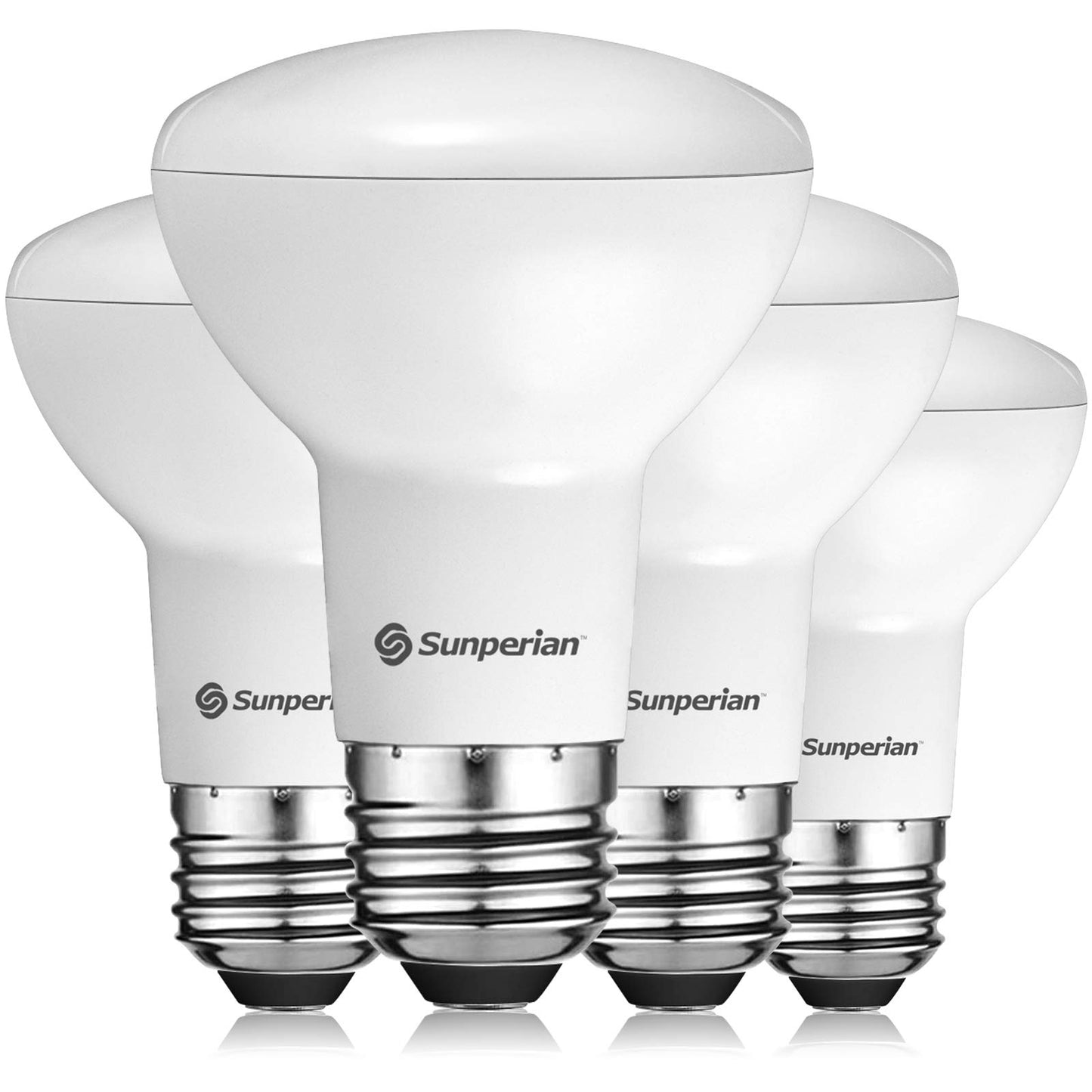 SUNPERIAN BR20 LED Bulb, 6W=50W, 2700K Warm White, 550 Lumens, Dimmable Flood Light Bulbs for Recessed Cans, Enclosed Fixture Rated, Damp Rated, UL