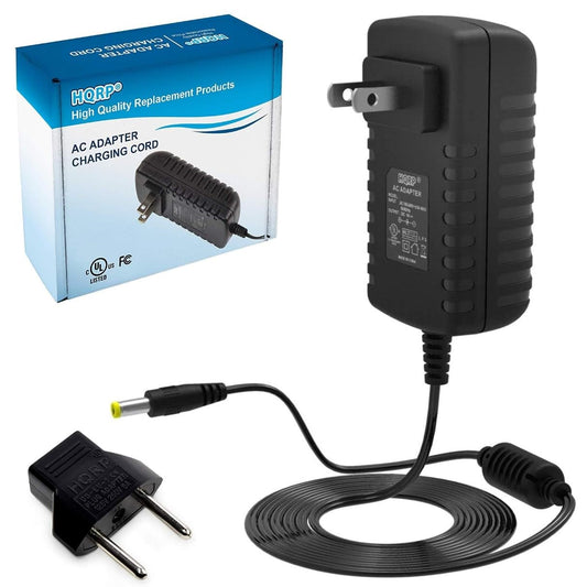 HQRP AC Adapter/Power Supply for Casio AD-5 / AD5 / AD-5MU / AD5MU Replacement [UL Listed] Plus HQRP Euro Plug Adapter