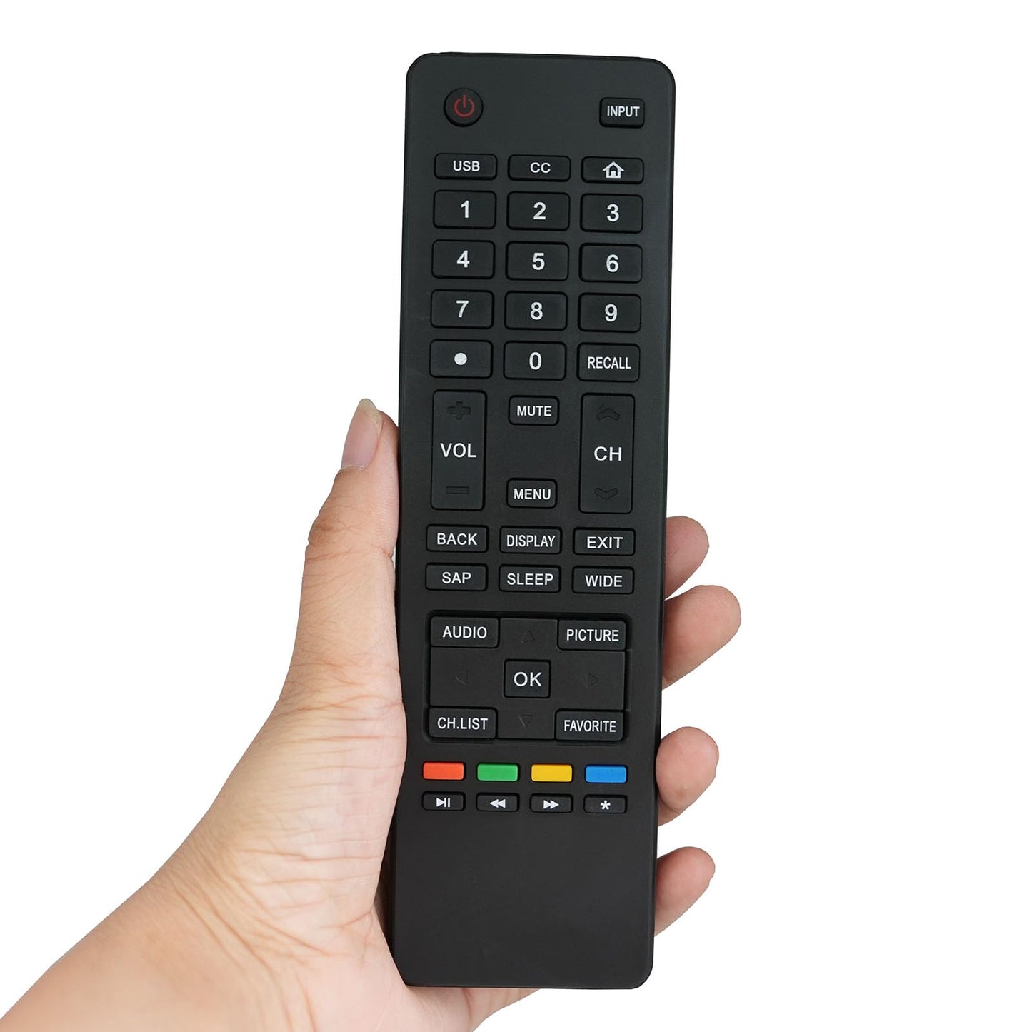 Universal Replacement Remote Control Compatible for Haier TV LE24H3380 32D3000D 40D3505 48E2500 48E2500A 50E3500A 50D3505A 55E3500A 24D2000 LE24F33800