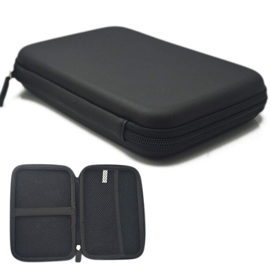 CableVantage 2.5" External Hard Drive Disk Case Portable Power Bank External Battery Bag Hand Carry Zipper Travel Earphone Charege Cable HDD Pouch