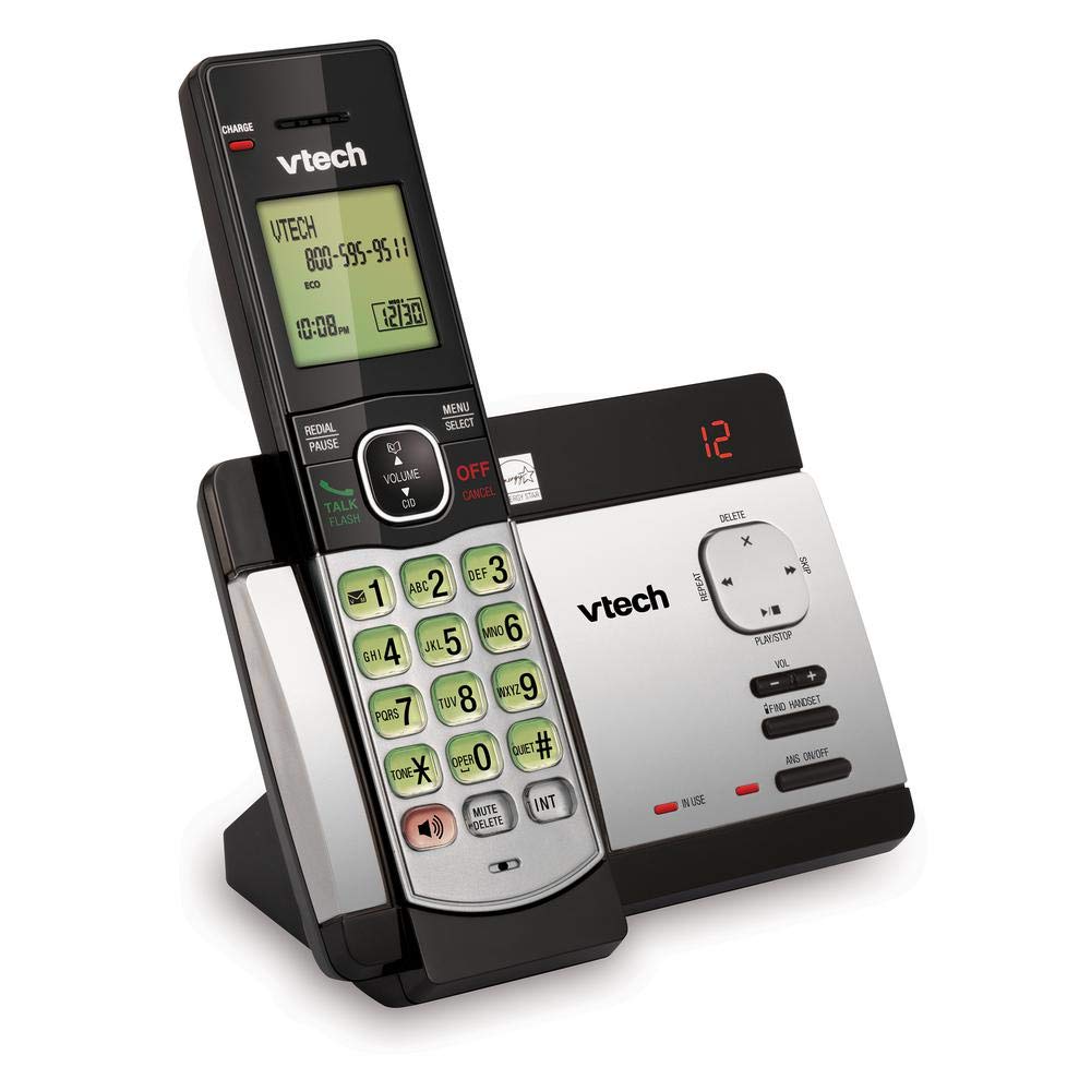 VTECH CRDLS ANS SYS,CID,SIL/BLK