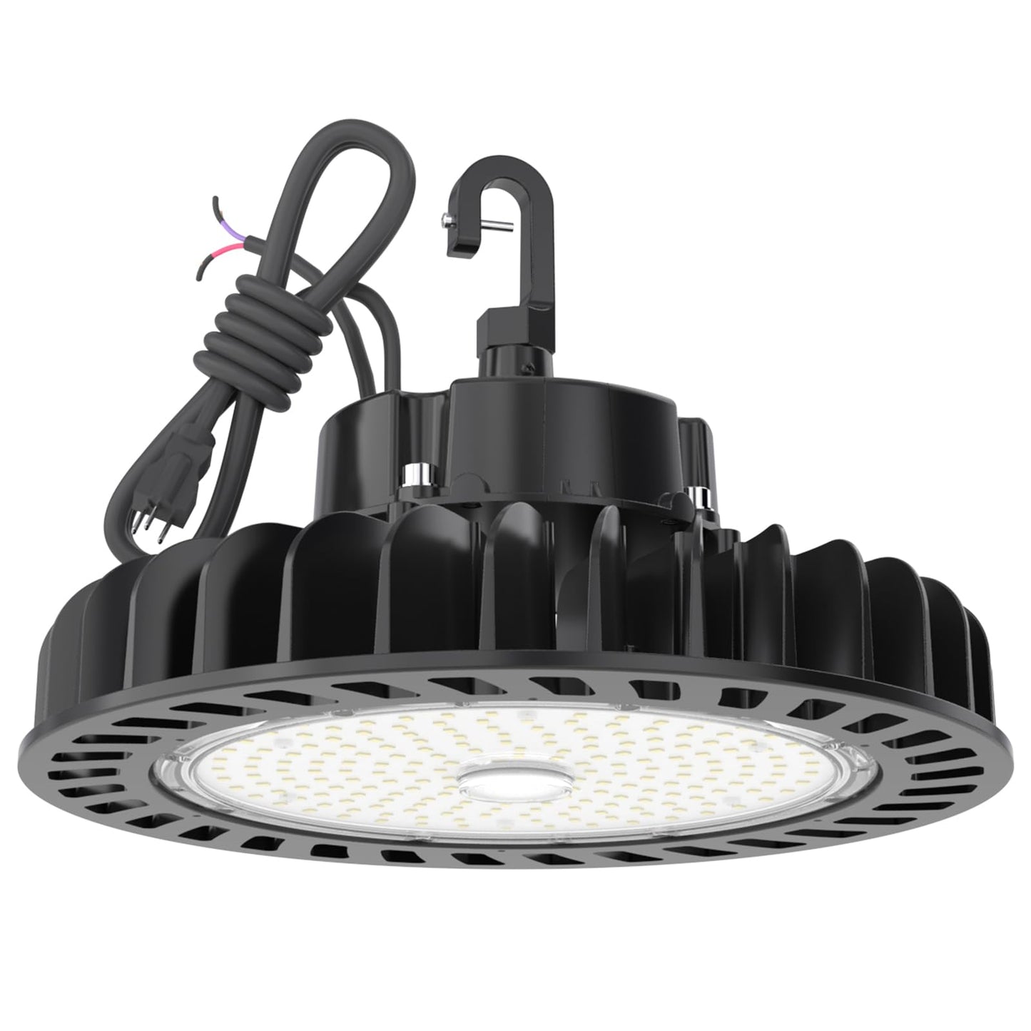 HYPERLITE UFO Led High Bay Light 150W 21,750lm 5000K 1-10V Dimmable High Bay Led Lights UL Listed US Hook 5' Cable Led High Bay Lights Alternative