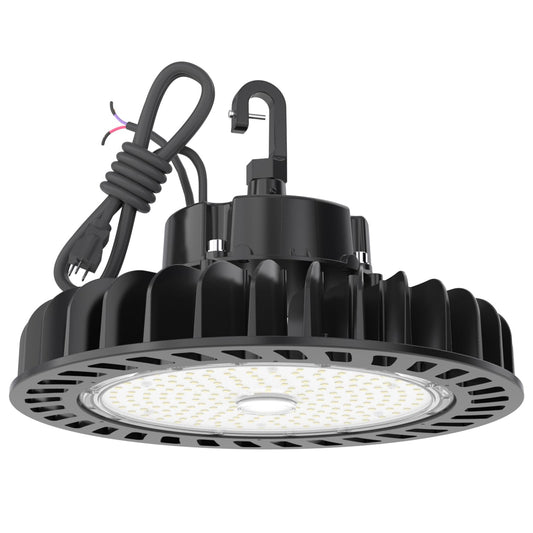 HYPERLITE UFO Led High Bay Light 150W 21,750lm 5000K 1-10V Dimmable High Bay Led Lights UL Listed US Hook 5' Cable Led High Bay Lights Alternative