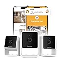 Petcube Cam Pack of 3 Indoor Home Security Cameras with 1080p HD Video, 2-Way Audio, Motion Detection, and Phone App, Night Vision Wi-Fi Camera