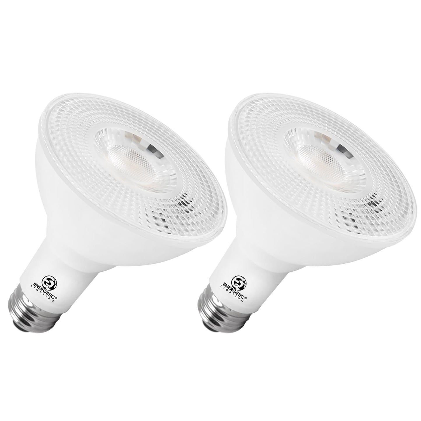Energetic PAR30 2-Pack Dusk to Dawn LED Outdoor Flood Light Bulb, 75 Watt Equivalent(11W), 850LM, 5000K Daylight, E26 Base, Automatic On/Off Sensor