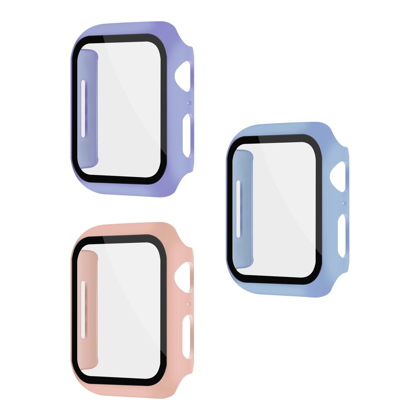 XFEN 3-Pack Case with Screen Protector for Apple Watch 41mm Series 9/8/7
