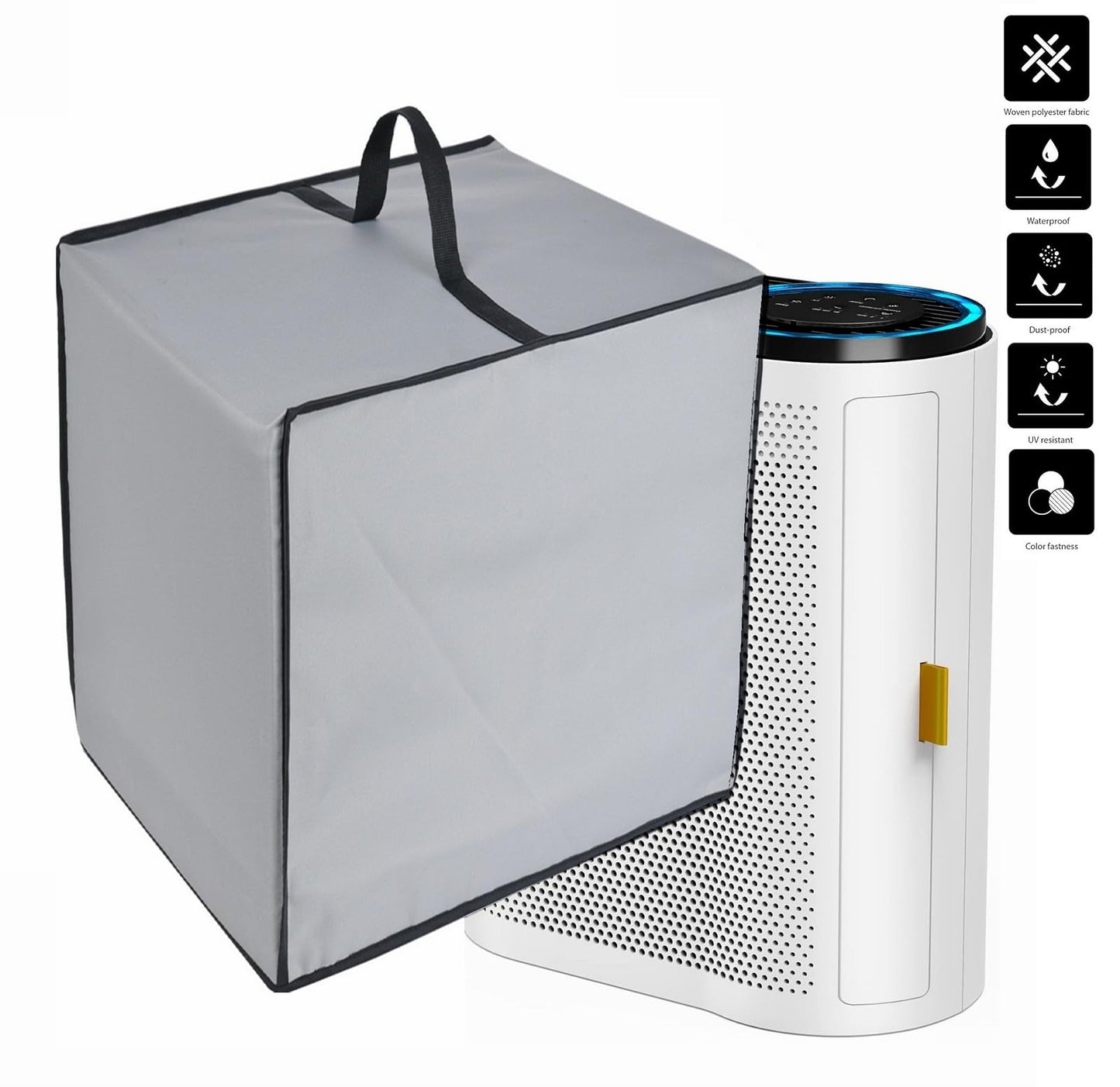 Dust Cover for Air Purifiers - Compatible with MORENTO HY4866 Air Purifiers/MK04 Air Purifiers/AMEIFU sferf-30 Air Purifiers (Silver Grey)