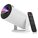 LJYT mini projector, 1080P Portable Projector, Support 4K?WiFi 6, Android 11 ,200 ANSI Lumens, Auto Keystone, Bluetooth 5.4, 210° Rotation, Compatible