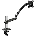 Mount-It! MI-4PC311G Universal Monitor Desk Mount for LCD LED Computer Screens 30” MAX, Full Motion Articulating Arm, Dark Gray