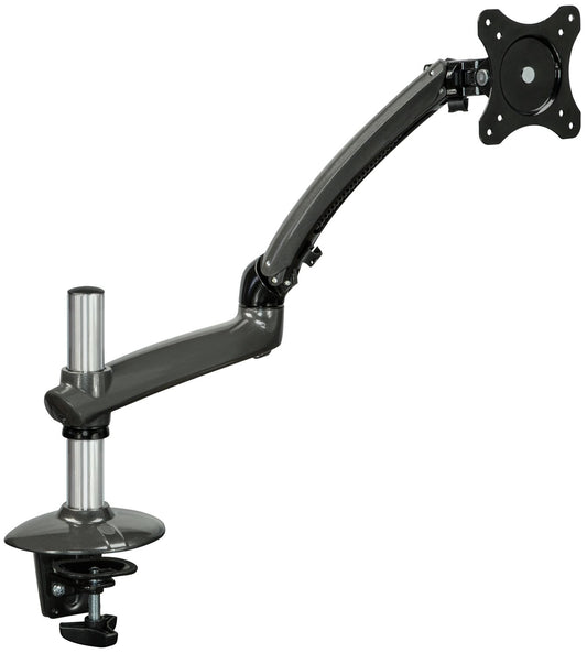 Mount-It! MI-4PC311G Universal Monitor Desk Mount for LCD LED Computer Screens 30” MAX, Full Motion Articulating Arm, Dark Gray
