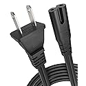 AC Power Cord for PS5 PS4 PS3 PlayStation 4 Slim,Xbox One S/X,TV Power Cable for Samsung LG TCL Roku Toshiba LED LCD TV,HP