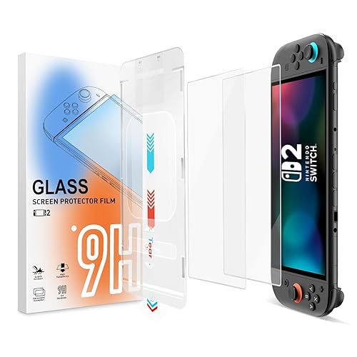 MOCADIA for Switch 2 Screen Protector - Shatterproof Tempered Glass with Auto-Dust Removal, Zero Bubbles Auto-Alignment, Anti-Scratch Glass Film