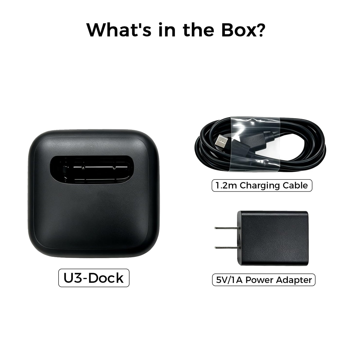 SofaBaton U3 Charging Dock, Suitable for SofaBaton U3 Universal Remote Control, USB-C, Lightweight & Portable, Black