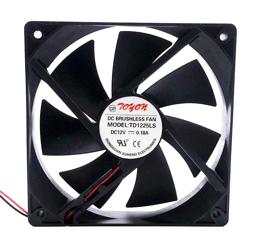 SHRISHMA 12V 120MM 12CM Desktop Computer Fan, 12W, 1.35E+3 RPM, 3-Pin, Copper, Air Cooling