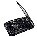 Yinow USB Type C to C Charging and Data Transfer Cable with 3 Adapters Combination Set in Credit Card Size Case, Black