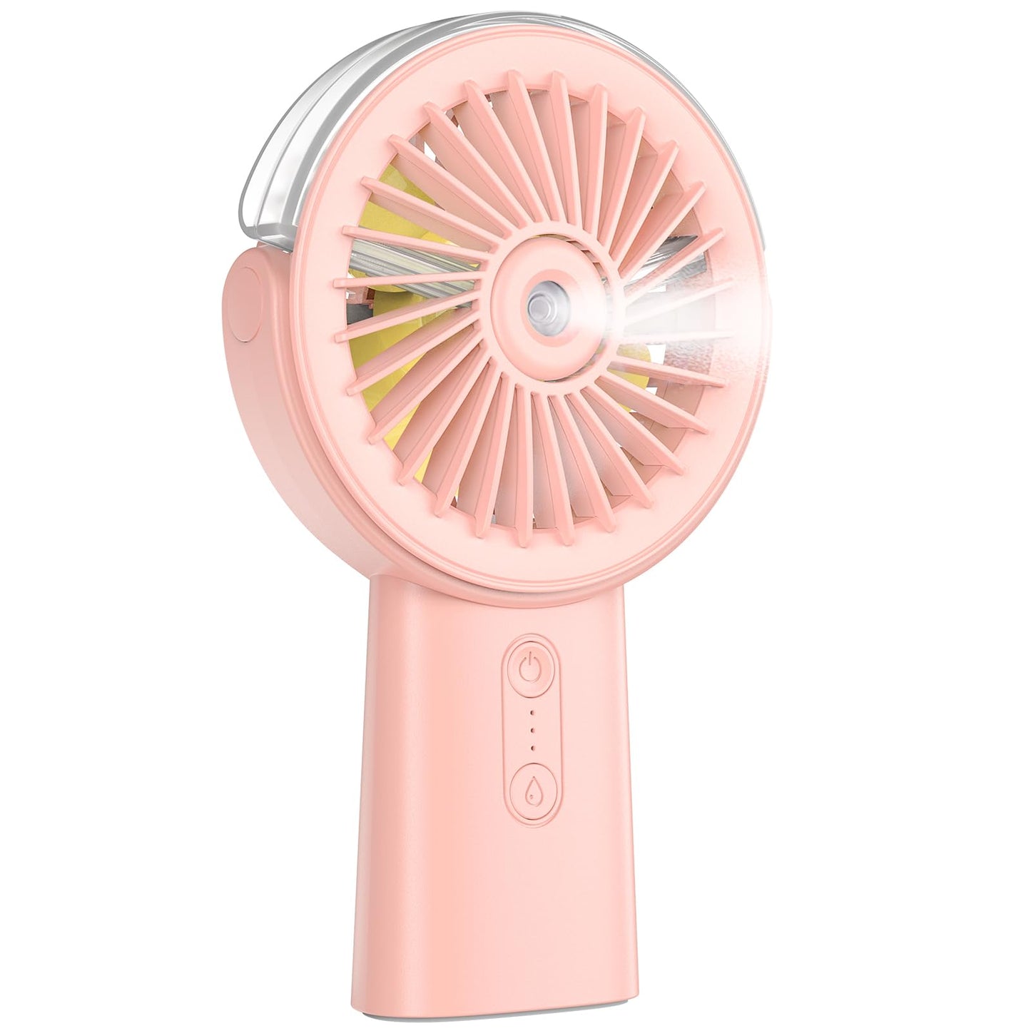 Otlonpe Handheld Misting Fan Portable, Small Personal Hand Held Rechargeable Mist Fan Water Spray, 4000mAh Battery Operated Hand Mister Fans 3-Speed