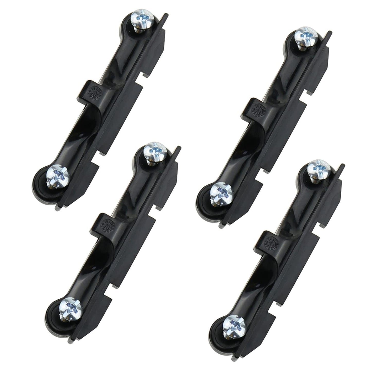 ZZHXSM 4pcs CPU Fan Support Bracket with 8pcs Mounting Screws for AM4 Socket, Black