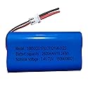 AOLIKES 7.4v 18650 2s1p 2600mAh Rechargeable Li-ion Battery with Jst XH2.54/2P Connector Plug Wires /3C Cells/Support 3C Continuous Discharge…