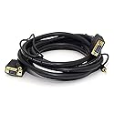 Monoprice 10-Feet VGA/SVGA Male-Male Monitor Cable with Stereo Audio and Triple Shielding