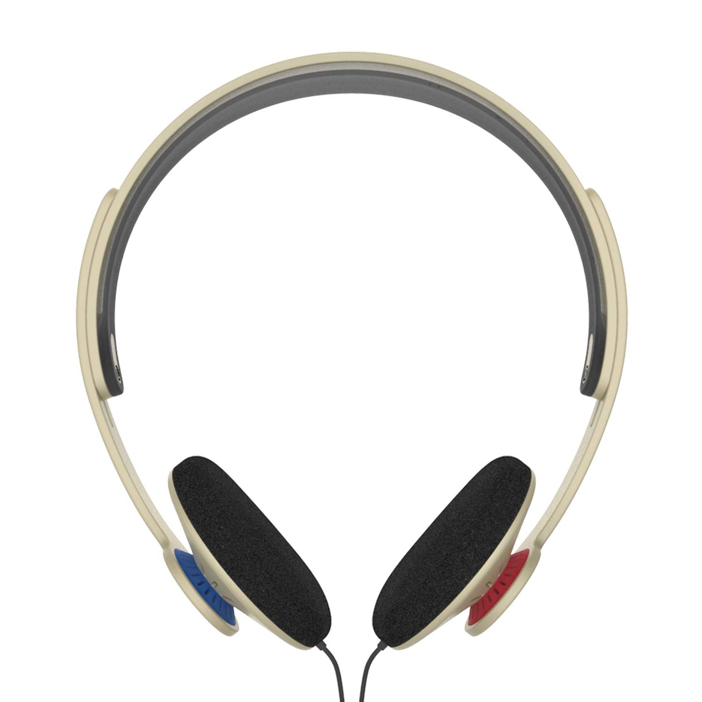 Koss KPH30iRB Retro Style On-Ear Headphones, in-Line Microphone and Touch Remote Control, D-Profile Design, Wired with 3.5mm Plug, Rhythm Beige
