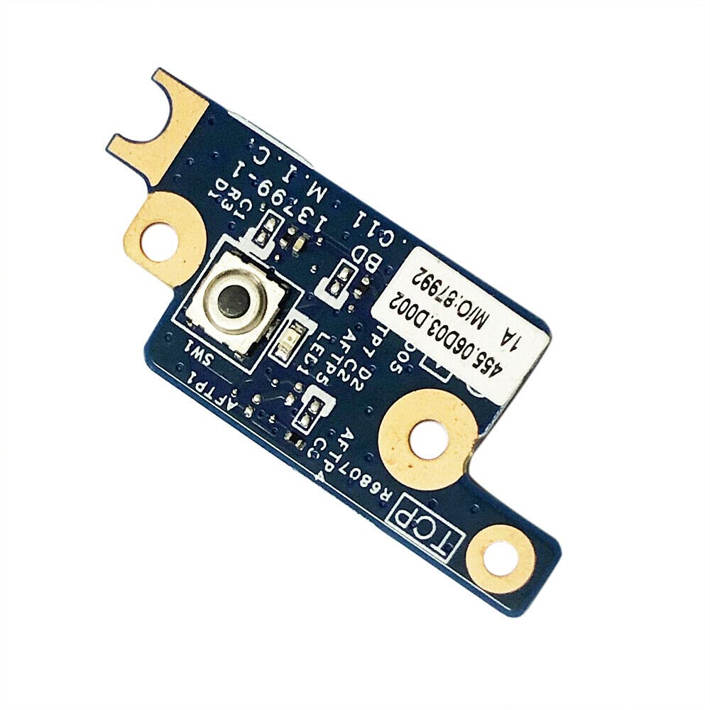 Power Switch on Off Button Board with Cable Replacement for Lenovo ThinkPad W550S W550 T550 T560 T570 P50S 00JT432 48.4AO09.011 SC50G56891 Power