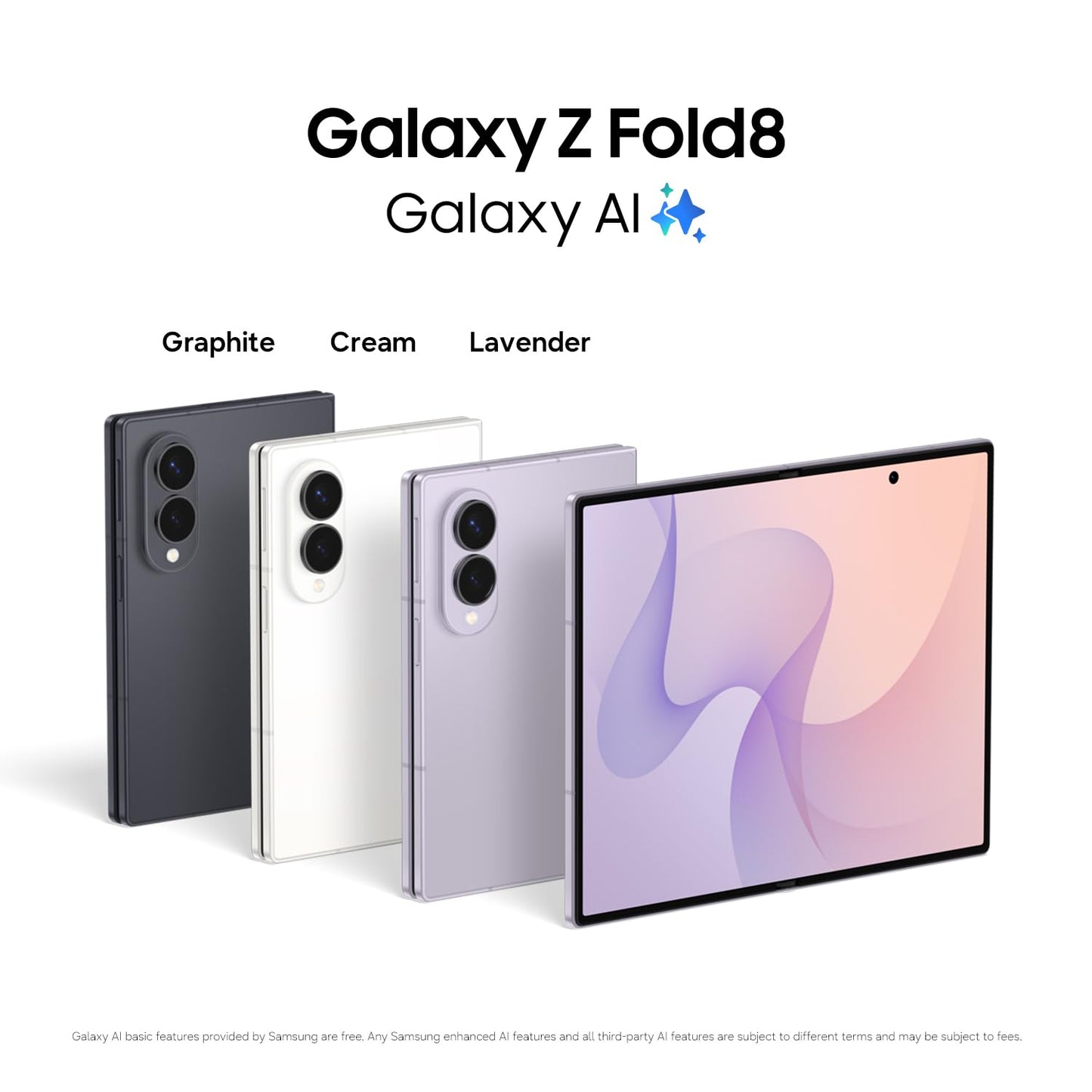 Samsung Galaxy Z Fold8 Unlocked Cell Phone + $350 Gift Card, 512GB Lavender